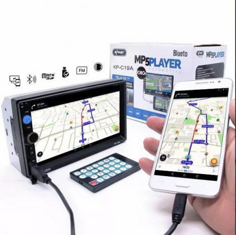 Central Multimídia MP5 Player Knup 7” Espelhamento Android, Bluetooth, Entrada Câmera de Ré Slim KP-C19A Menor preço em Central Multimídia MP5 Player Knup 7” Espelhamento Android, Bluetooth, Entrada Câmera de Ré Slim KP-C19A