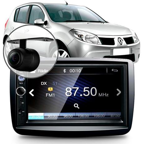 Central Multimídia Mp5 Sandero Câmera Espelhamento Android Menor preço em Central Multimídia Mp5 Sandero Câmera Espelhamento Android