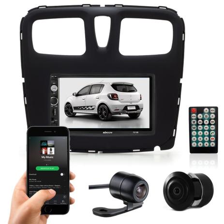 Central Multimidia Mp5 Sandero + Moldura 2 Din + Câmera - Multi marcas Menor preço em Central Multimidia Mp5 Sandero + Moldura 2 Din + Câmera - Multi marcas