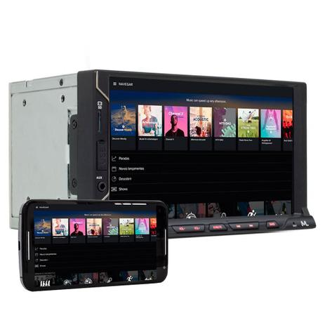 Central Multimídia Multilaser 2 Din Evolve Fit com Espelhamento Tela 6.2” USB, SD, Aux, BT - P3328 Menor preço em Central Multimídia Multilaser 2 Din Evolve Fit com Espelhamento Tela 6.2” USB, SD, Aux, BT - P3328