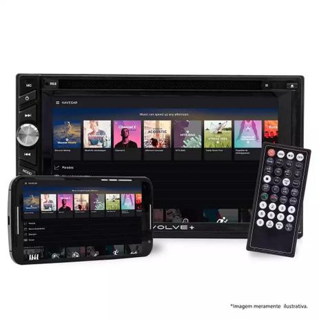 Central Multimídia Multilaser 2 Din Evolve Gps, Tv E Espelhamento Tela 6.2 Usb, Sd, Aux, Bt Gp043 Menor preço em Central Multimídia Multilaser 2 Din Evolve Gps, Tv E Espelhamento Tela 6.2 Usb, Sd, Aux, Bt Gp043