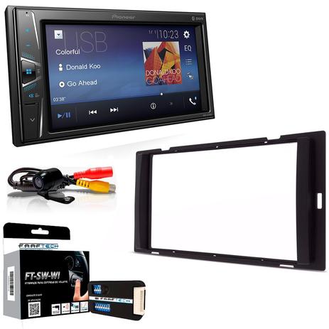 Central Multimidia Nissan Versa 2014 a 2015 com Pioneer MVH G218BT e Camera de Re Menor preço em Central Multimidia Nissan Versa 2014 a 2015 com Pioneer MVH G218BT e Camera de Re