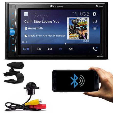 Central Multimídia Receiver Pioneer MVHA208VBT 6.2” Bluetooth USB MP3 + Câmera Ré Colorida Tartaruga - Prime é boa?