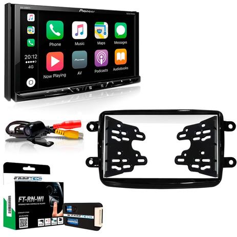 Central Multimídia Renault Sandero Expression 2007 a 2012 com Pioneer AVH Z5180TV e Câmera De Ré Menor preço em Central Multimídia Renault Sandero Expression 2007 a 2012 com Pioneer AVH Z5180TV e Câmera De Ré