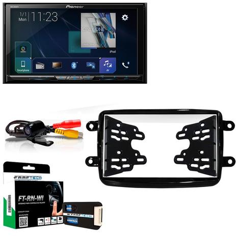 Central Multimídia Renault Sandero Privilège 2007 a 2012 com Pioneer AVH Z9180TV e Câmera De Ré Menor preço em Central Multimídia Renault Sandero Privilège 2007 a 2012 com Pioneer AVH Z9180TV e Câmera De Ré