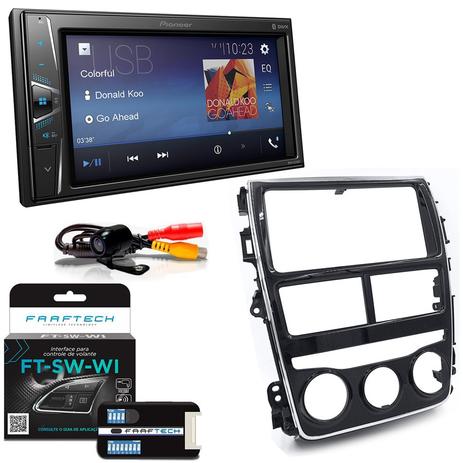 Central Multimidia Toyota Yaris 2018 em Diante com Pioneer MVH G218BT e Camera de Re Menor preço em Central Multimidia Toyota Yaris 2018 em Diante com Pioneer MVH G218BT e Camera de Re