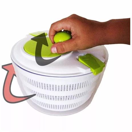 Centrífuga Seca Salada - Secador Manual P/ Folhas E Verduras - Mc Menor preço em Centrífuga Seca Salada - Secador Manual P/ Folhas E Verduras - Mc