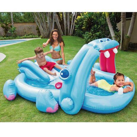 Centro de Diversões Inflável Hipopotamo - Intex Menor preço em Centro de Diversões Inflável Hipopotamo - Intex