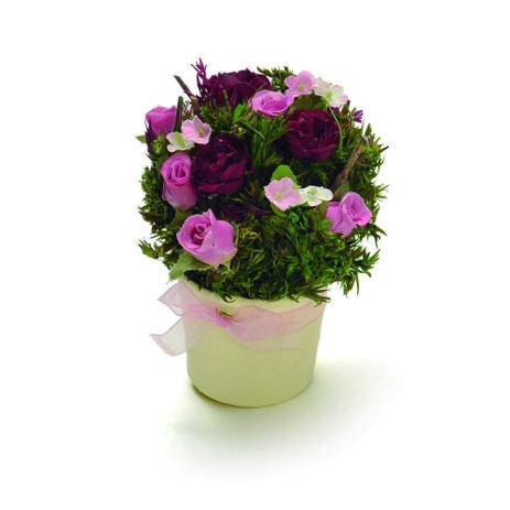 Centro de Mesa Bouquet Vaso Red com Botões de Rosa Rosa Vermelho - Cromus Menor preço em Centro de Mesa Bouquet Vaso Red com Botões de Rosa Rosa Vermelho - Cromus