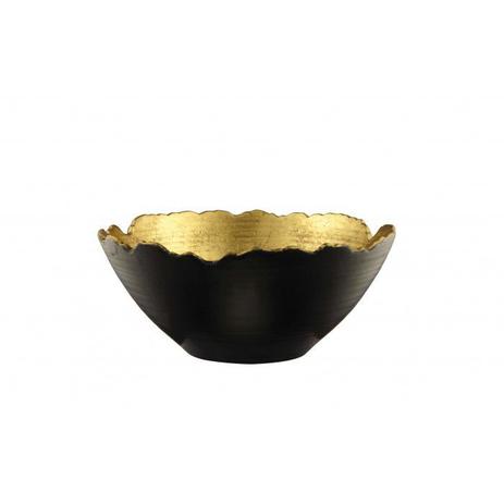 Menor preço em Centro de mesa preto e dourado em cerâmica mart