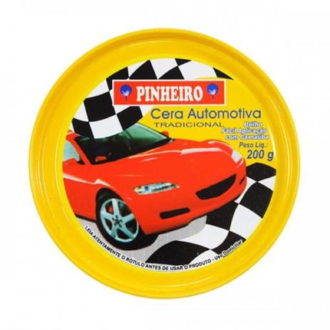 Cera Automotiva com Carnauba Tradicional 200g - Pinheiro Menor preço em Cera Automotiva com Carnauba Tradicional 200g - Pinheiro