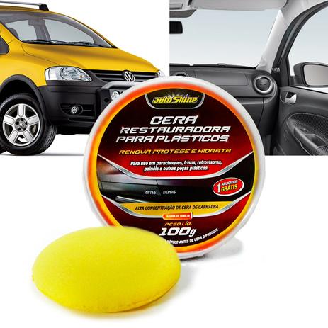 Cera Automotiva Restauradora Para Plasticos 100G Autoshine Menor preço em Cera Automotiva Restauradora Para Plasticos 100G Autoshine