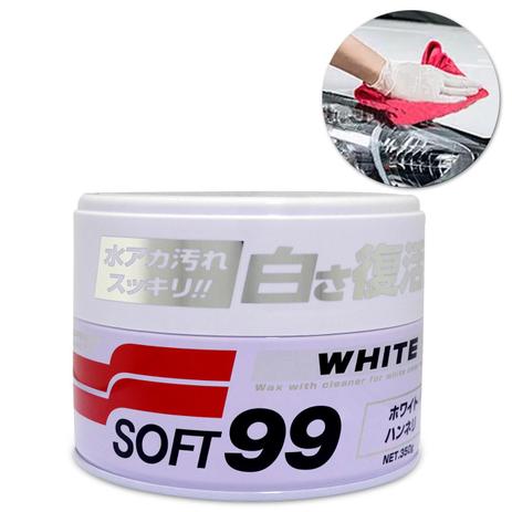 Cera Automotiva Soft99 para Carros Brancos White Cleaner 350g Dura 2 meses Rende Até 40 Veiculos é boa?