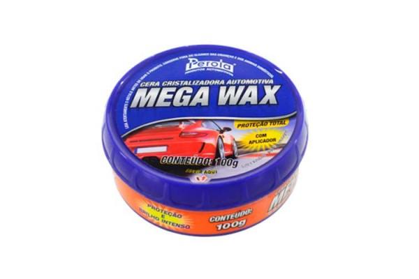 Cera Cristalizadora Mega Wax 150g Pérola Menor preço em Cera Cristalizadora Mega Wax 150g Pérola
