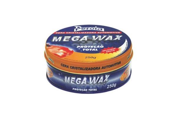 Cera Cristalizadora Mega Wax 250g Pérola Menor preço em Cera Cristalizadora Mega Wax 250g Pérola