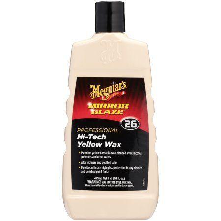 Cera de carnaúba hi tech líquida m26 yellow wax mirror glaze 473ml meguiars Menor preço em Cera de carnaúba hi tech líquida m26 yellow wax mirror glaze 473ml meguiars