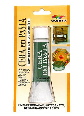 Cera em pasta 30g 301 branca - 479371-301 - Corfix Menor preço em Cera em pasta 30g 301 branca - 479371-301 - Corfix
