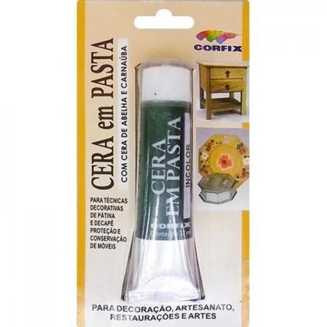 Cera em pasta 30g incolor-479381-1 - Corfix Menor preço em Cera em pasta 30g incolor-479381-1 - Corfix