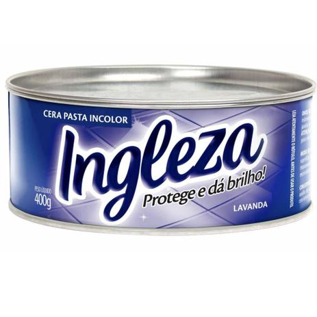 Cera em Pasta Incolor Ingleza 400g. Protege e dá brilho! Menor preço em Cera em Pasta Incolor Ingleza 400g. Protege e dá brilho!