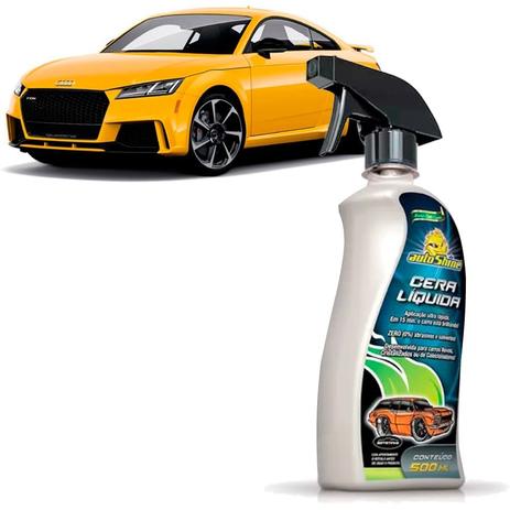 Cera Líquida Automotiva Protetora 500ml AutoShine Menor preço em Cera Líquida Automotiva Protetora 500ml AutoShine