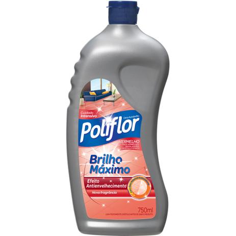 Cera Líquida Poliflor Brilho Maximo Vermelho Menor preço em Cera Líquida Poliflor Brilho Maximo Vermelho