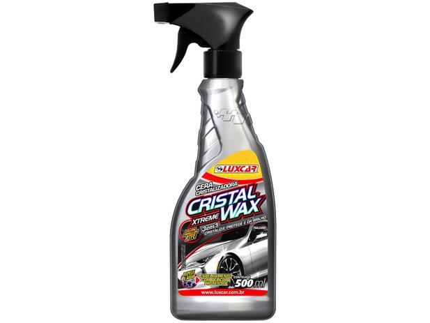 Cera Líquida Spray Automotiva de Carnaúba - Luxcar Cristal Xtreme Wax Cristalizadora 500ml Menor preço em Cera Líquida Spray Automotiva de Carnaúba - Luxcar Cristal Xtreme Wax Cristalizadora 500ml