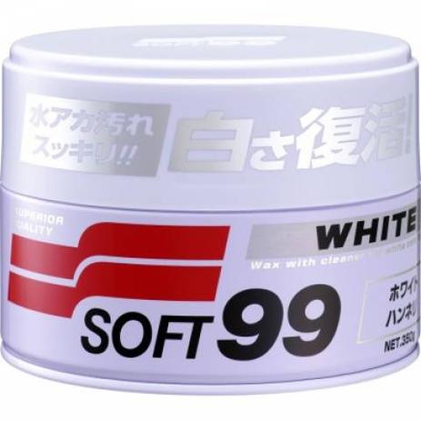 Cera para carros brancos - White Wax Soft 99 350G Menor preço em Cera para carros brancos - White Wax Soft 99 350G
