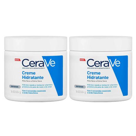 CeraVe Kit com Dois Cremes Hidratantes