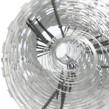 Cerca concertina dupla clipada galvanizada eletrificada 45cm 10 metros - HF CENTRAL Menor preço em Cerca concertina dupla clipada galvanizada eletrificada 45cm 10 metros - HF CENTRAL
