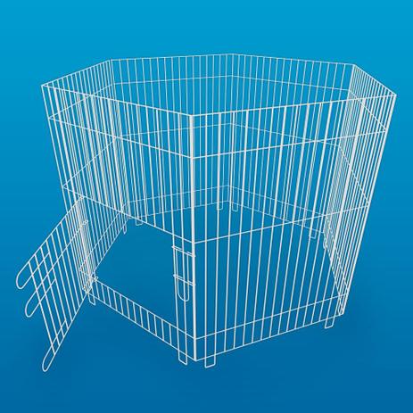Cercado para Cães Jel Plast de Aramado 6 Lados Menor preço em Cercado para Cães Jel Plast de Aramado 6 Lados