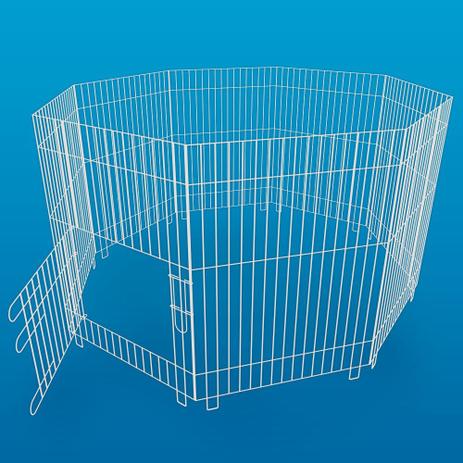 Cercado para Cães Jel Plast de Aramado 8 Lados Menor preço em Cercado para Cães Jel Plast de Aramado 8 Lados