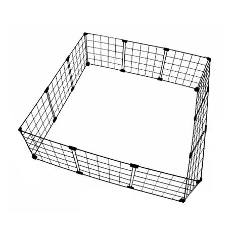 Cercado Porquinho da Índia 90x90cm Preto - Iguanna Menor preço em Cercado Porquinho da Índia 90x90cm Preto - Iguanna
