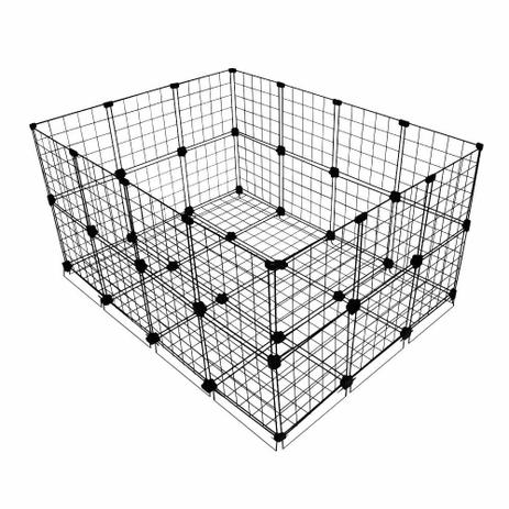 Cercado Porquinho da Índia Com Fundo e Pés 90x120x60cm Preto - Iguanna Menor preço em Cercado Porquinho da Índia Com Fundo e Pés 90x120x60cm Preto - Iguanna