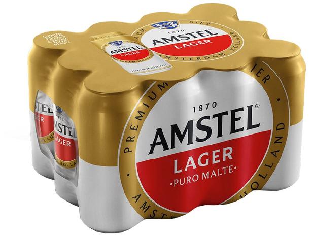 Cerveja Amstel Pilsen Lager 12 Unidades - Lata 473ml Menor preço em Cerveja Amstel Pilsen Lager 12 Unidades - Lata 473ml