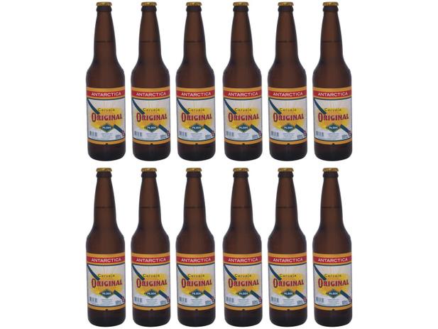 Cerveja Antarctica Original Lager Pilsen - 12 Unidades 600ml Menor preço em Cerveja Antarctica Original Lager Pilsen - 12 Unidades 600ml