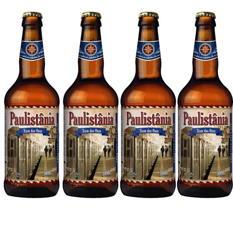 Cerveja Artesanal Paulistania Apa Trem das Onze 500ml 4 Un Menor preço em Cerveja Artesanal Paulistania Apa Trem das Onze 500ml 4 Un