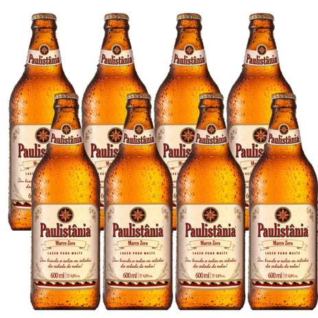 Cerveja Artesanal Paulistania Lager Marco Zero 600ml 8 Un Menor preço em Cerveja Artesanal Paulistania Lager Marco Zero 600ml 8 Un