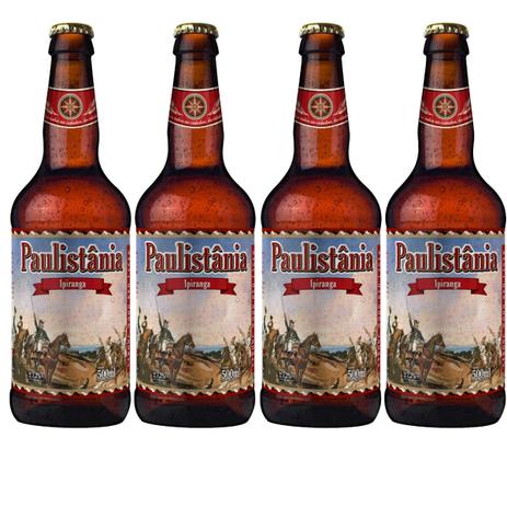 Cerveja Artesanal Paulistania Red Lager Ipiranga 500ml 4 Un Menor preço em Cerveja Artesanal Paulistania Red Lager Ipiranga 500ml 4 Un