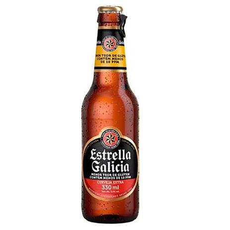 Cerveja Menos Glúten Estrella Galicia 330ml - Estrella Galícia