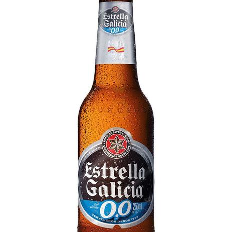 Cerveja sem Álcool - Estrella Galicia 0|0% Garrafa 250ml -