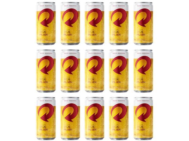 Cerveja Skol Pilsen Lager 15 Unidades 269ml Menor preço em Cerveja Skol Pilsen Lager 15 Unidades 269ml