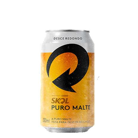 Cerveja Skol Puro Malte 350ml Menor preço em Cerveja Skol Puro Malte 350ml