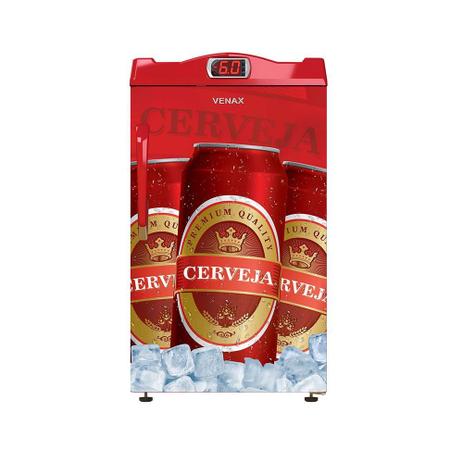 Cervejeira 100 L Porta Cega 220 V Cerveja Premium Vermelha - VENAX Menor preço em Cervejeira 100 L Porta Cega 220 V Cerveja Premium Vermelha - VENAX
