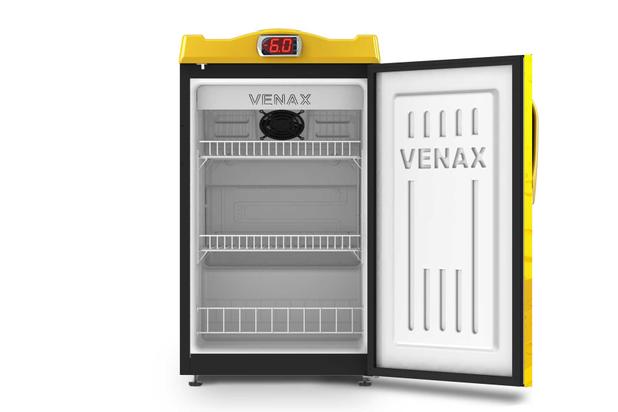 Cervejeira 100 l porta cega adesivada amarelo venax - 220v Menor preço em Cervejeira 100 l porta cega adesivada amarelo venax - 220v