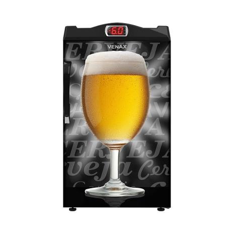 Cervejeira 100 L Porta Cega Adesivado Copo Taça 127 V Preto Fosco - VENAX Menor preço em Cervejeira 100 L Porta Cega Adesivado Copo Taça 127 V Preto Fosco - VENAX