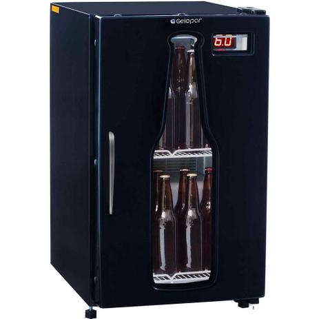 Cervejeira 112L Gelopar GRBA-120PR Porta de Vidro Preto Menor preço em Cervejeira 112L Gelopar GRBA-120PR Porta de Vidro Preto
