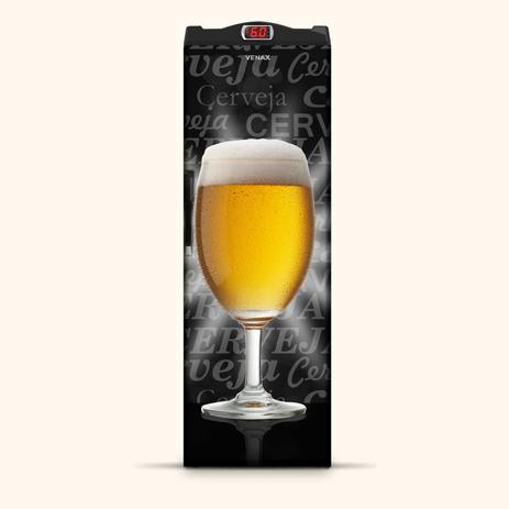 Cervejeira 200 l porta cega adesivada preto fosco venax - 127v Menor preço em Cervejeira 200 l porta cega adesivada preto fosco venax - 127v