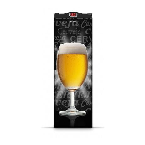 Cervejeira 200 L Porta Cega Adesivado Copo Taça 127 V Preto Fosco - VENAX Menor preço em Cervejeira 200 L Porta Cega Adesivado Copo Taça 127 V Preto Fosco - VENAX