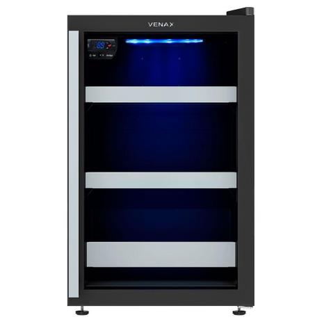 Cervejeira/Expositor Vertical Porta de Vidro 82 Litros Blue Light - Venax Menor preço em Cervejeira/Expositor Vertical Porta de Vidro 82 Litros Blue Light - Venax