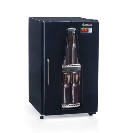 Menor preço em Cervejeira Porta de Vidro com LED 120L Profissional Gelopar 127V Preto